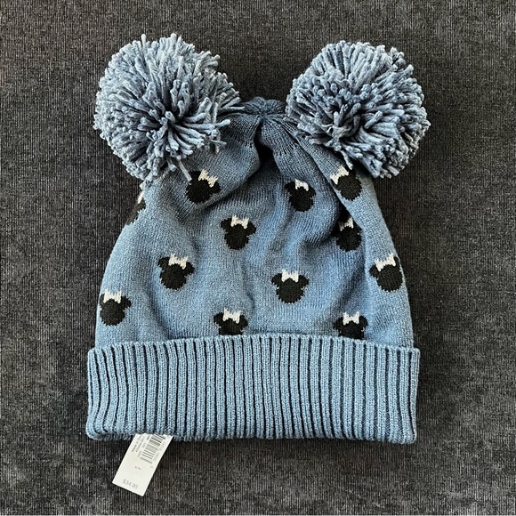 NWT Gap Minnie Mouse Beanie with Pom Poms - Picture 1 of 5